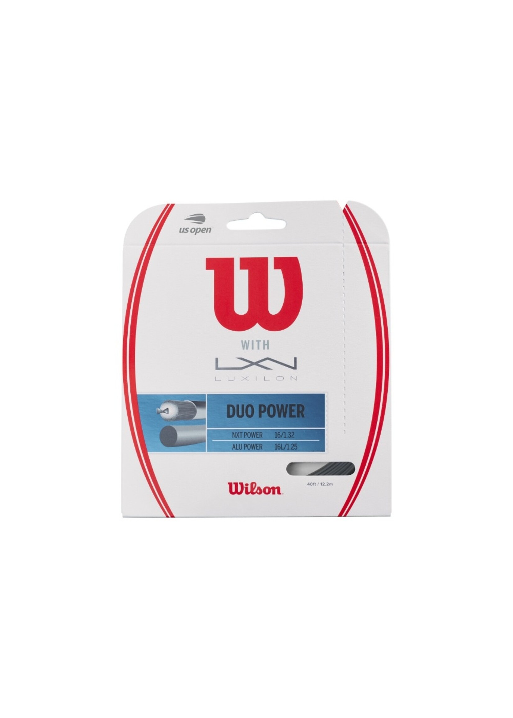 Wilson Wilson Duo Power Corda de Tênis NXT Power 16 + Alu Power 17