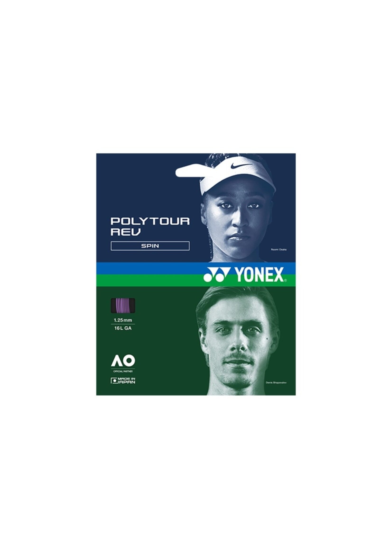 Yonex Yonex Polytour Rev Corda de Tênis Roxo 125