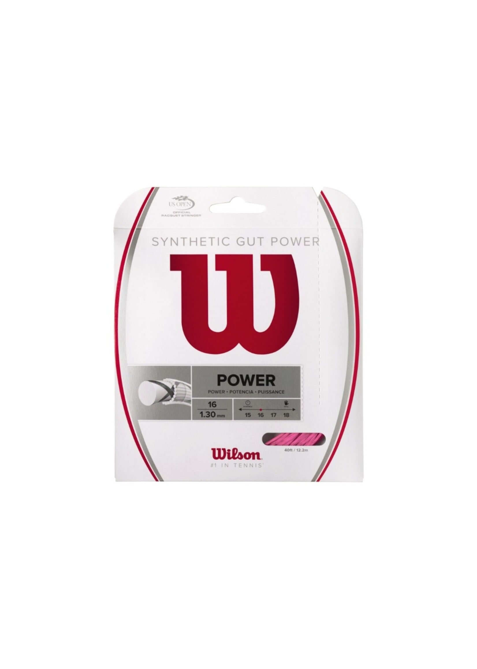 Wilson Wilson Synthetic Gut Power Tennis String Pink 130/16