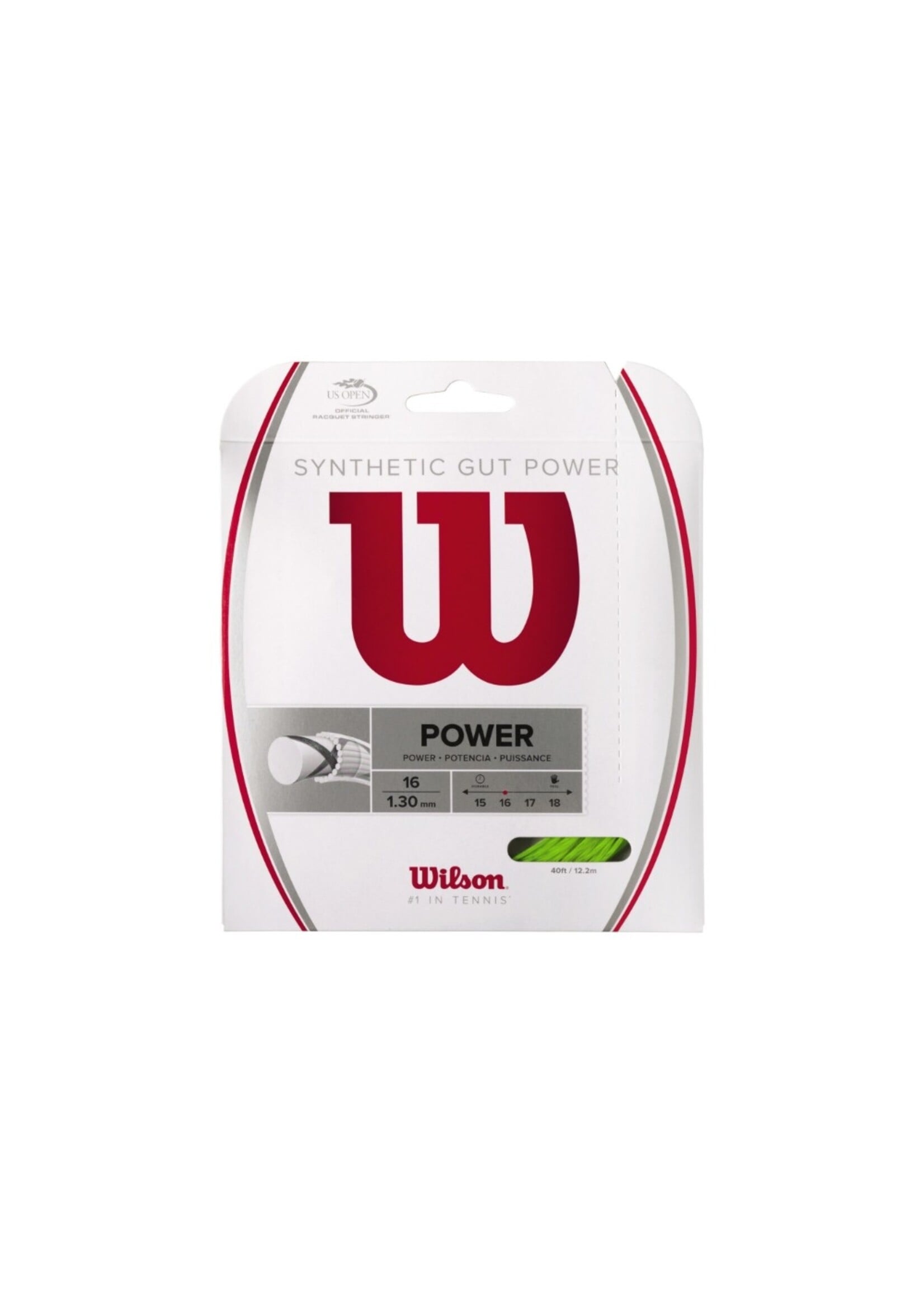 Wilson Wilson Synthetic Gut Power Tennis String Lime 130/16