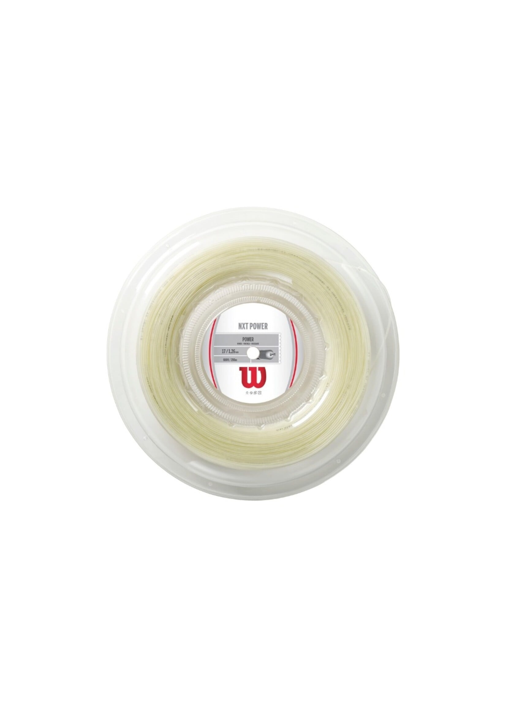Wilson Wilson NXT Power Rolo de Corda de Tênis Natural 125/17