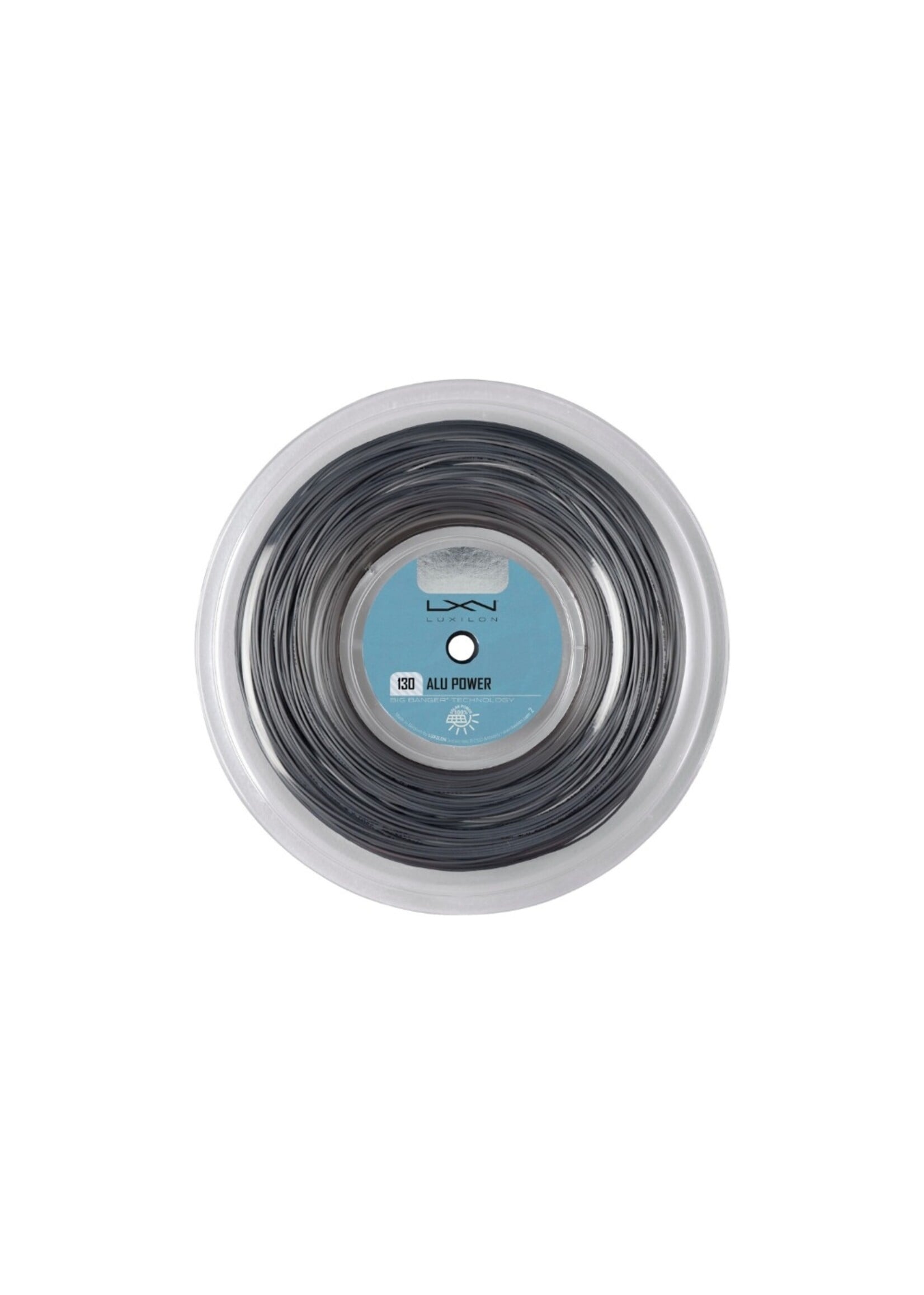Luxilon Luxilon Alu Power Rollo de Cuerda de Tenis Plateado 130/16