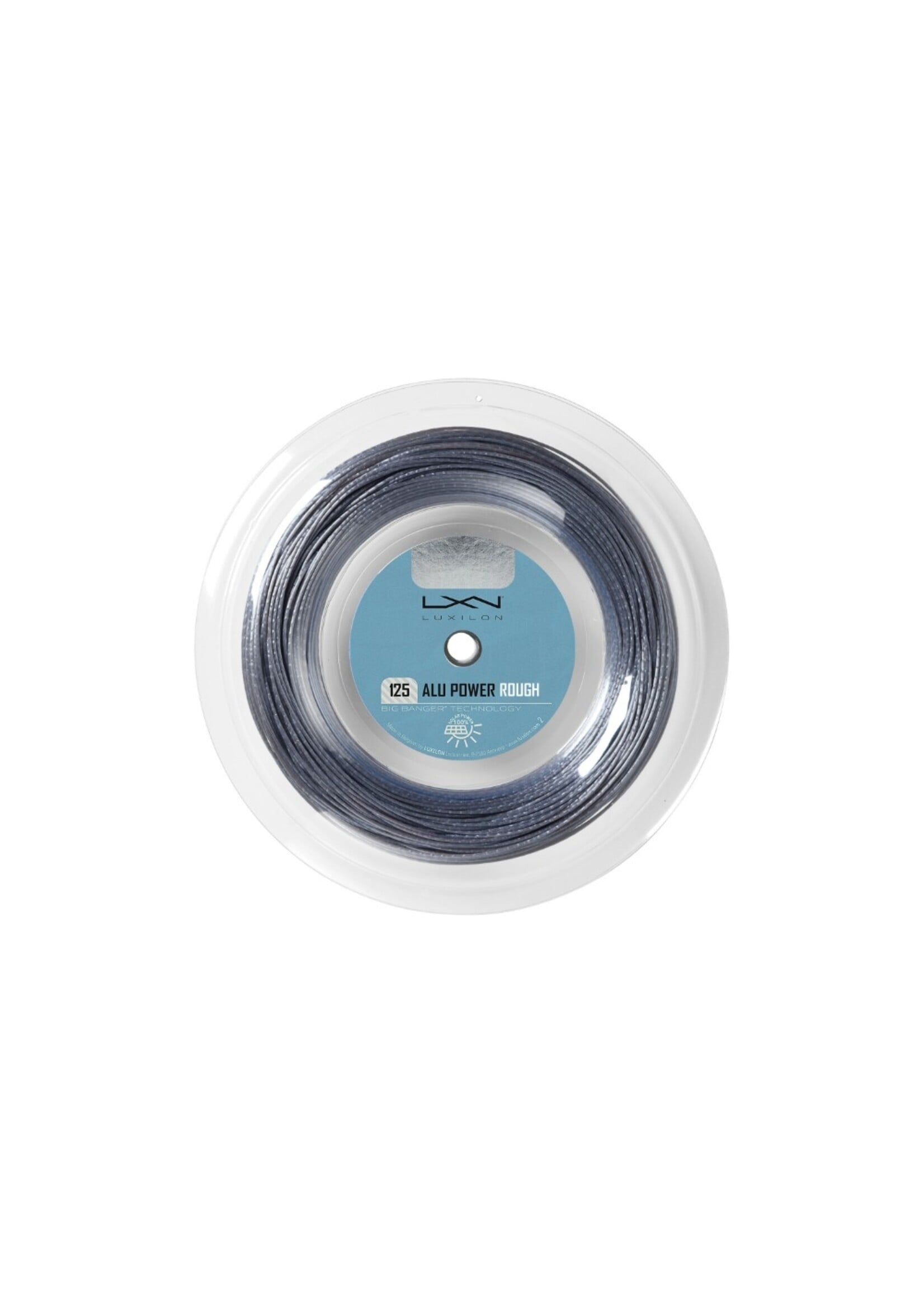 Luxilon Luxilon Alu Power Rough Rolo de Corda de Tênis 100m/330ft Prata 125/17