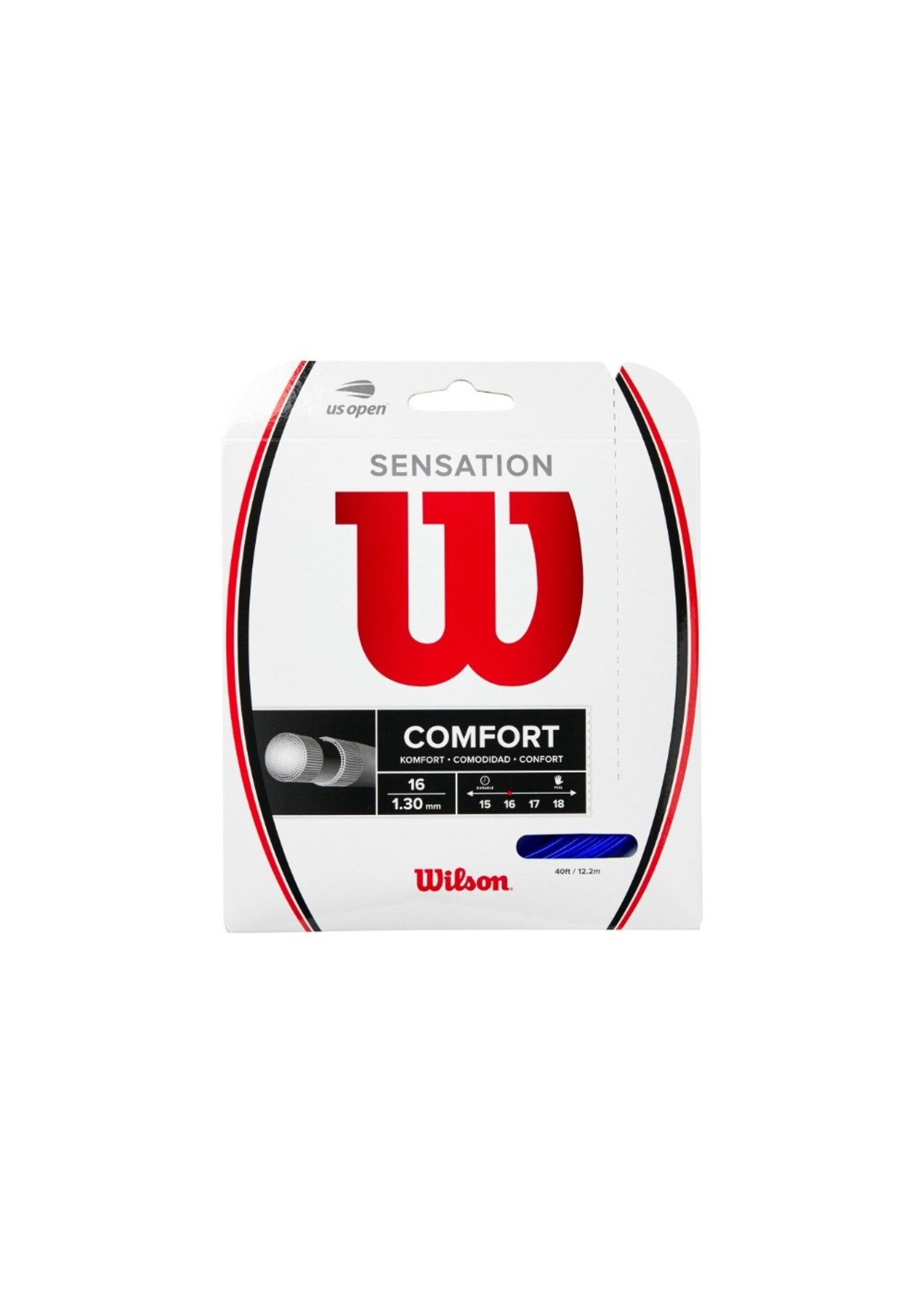 Wilson Wilson Sensation Corda de Tênis Azul 130/16
