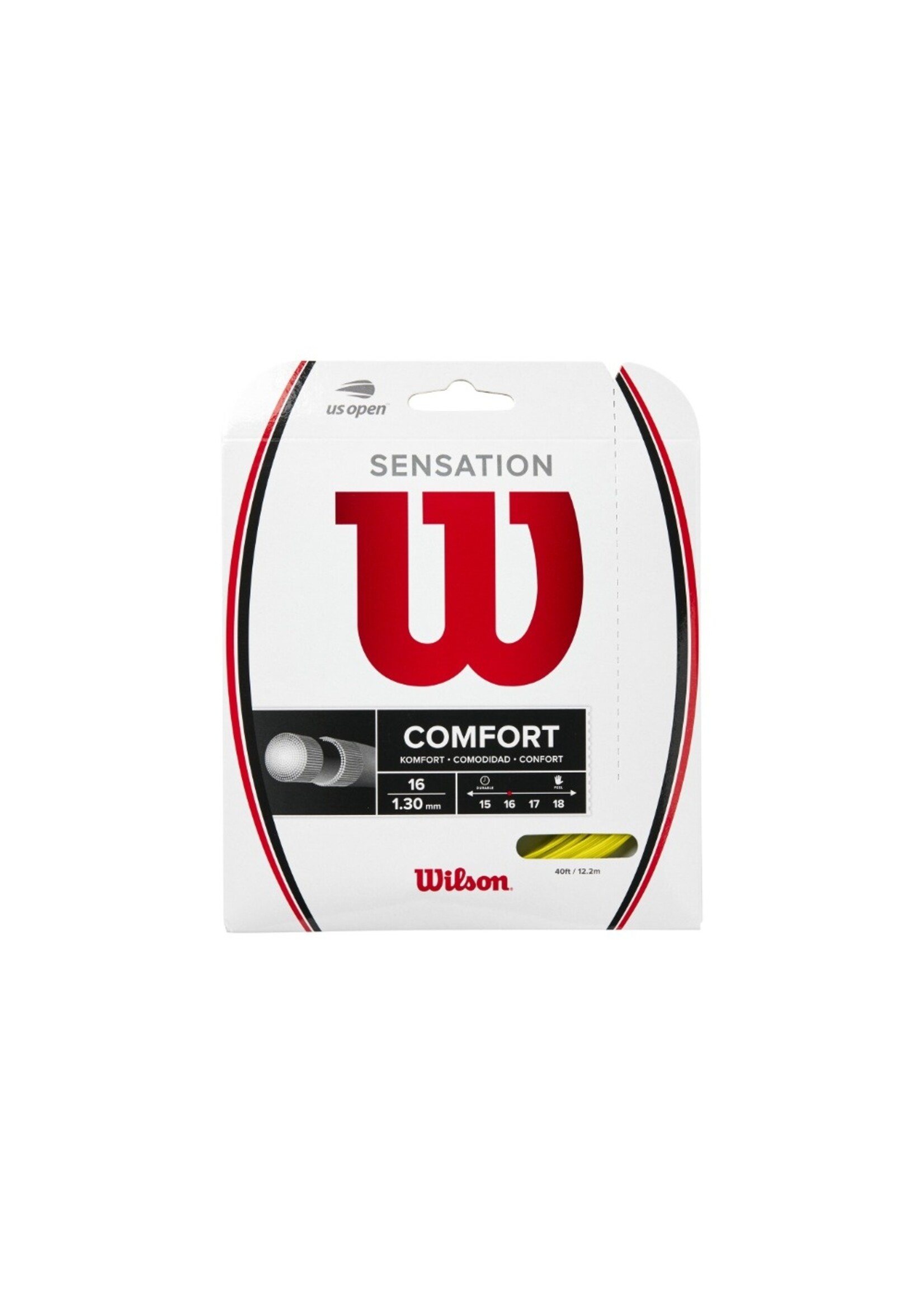Wilson Wilson Sensation Corda de Tênis Amarelo 130/16