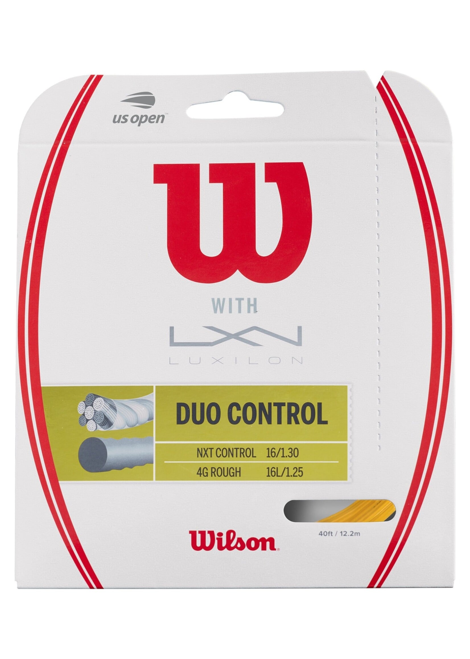 Wilson Wilson Duo Control Corda de Tênis NXT Control + 4G Rough