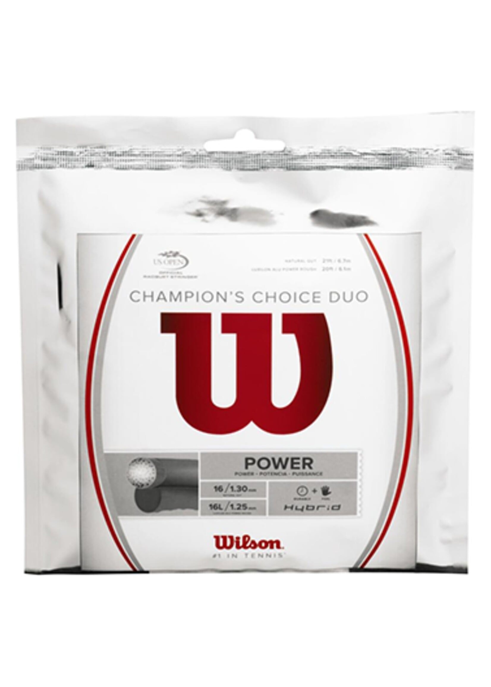 Wilson Wilson Champion's Choice Duo Tennis String Natural Gut 130 + Alu Power Rough 125