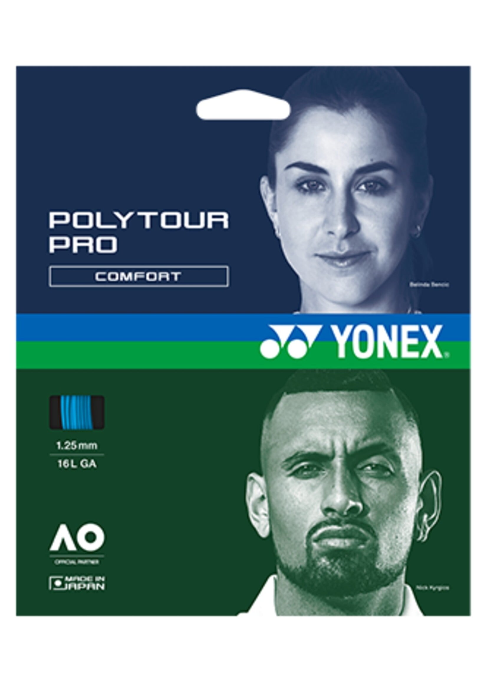 Yonex Yonex Polytour Pro Corda de Tênis Azul 125/16L