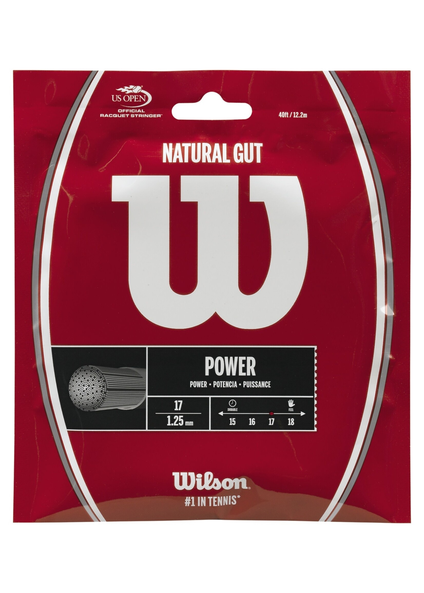 Wilson Wilson Natural Gut Corda de Tênis 125/17