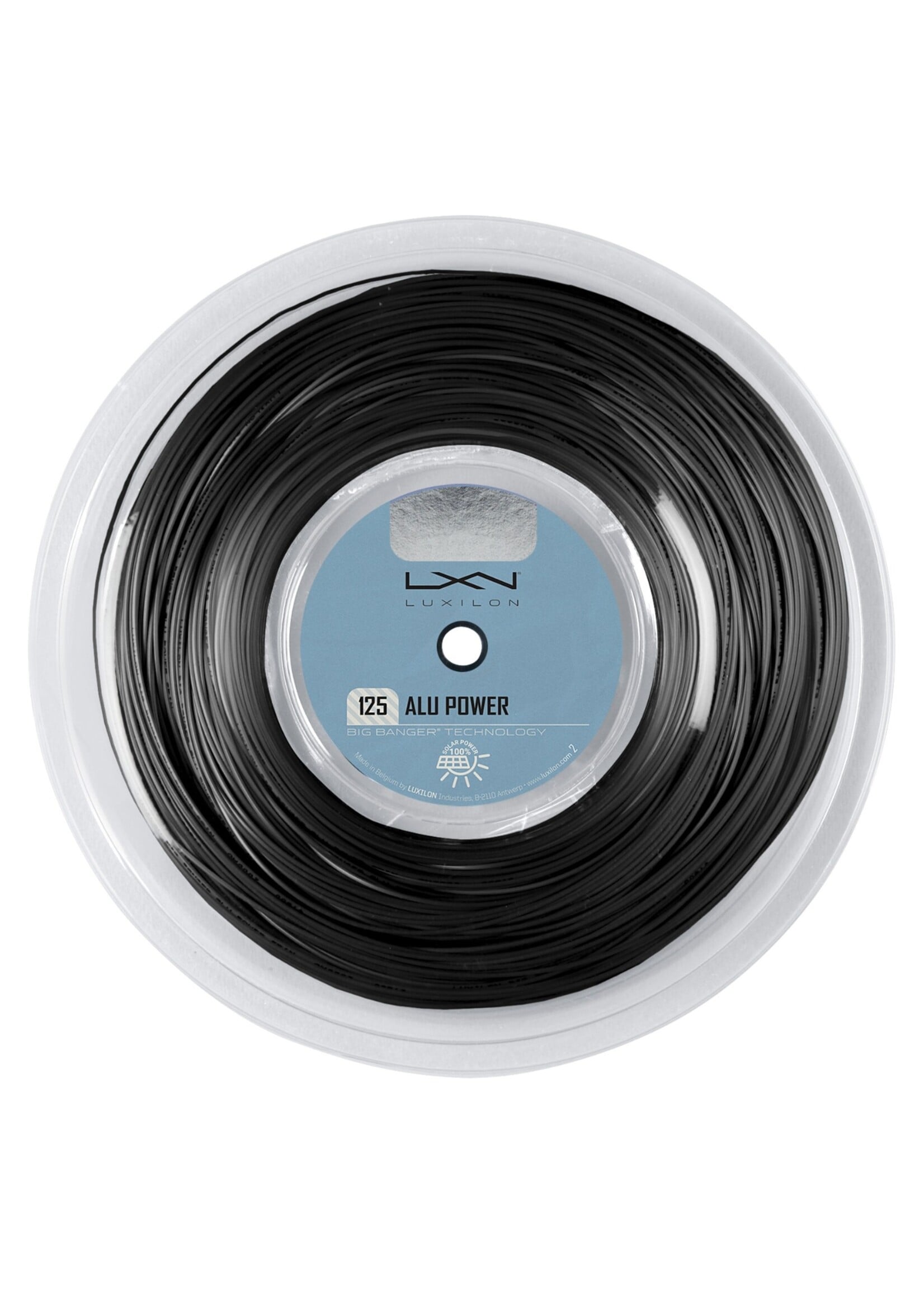 Luxilon Luxilon Alu Power Rolo de Corda de Tênis Preto 125/17
