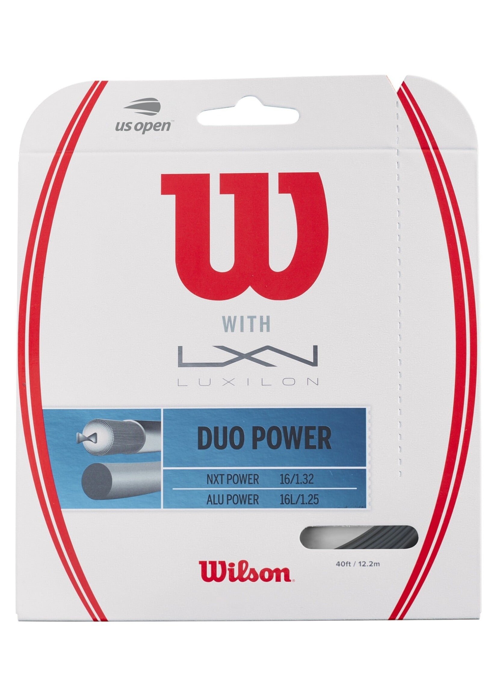 Wilson Wilson Duo Power Cuerda de Tenis NXT Power 16 + Alu Power 17
