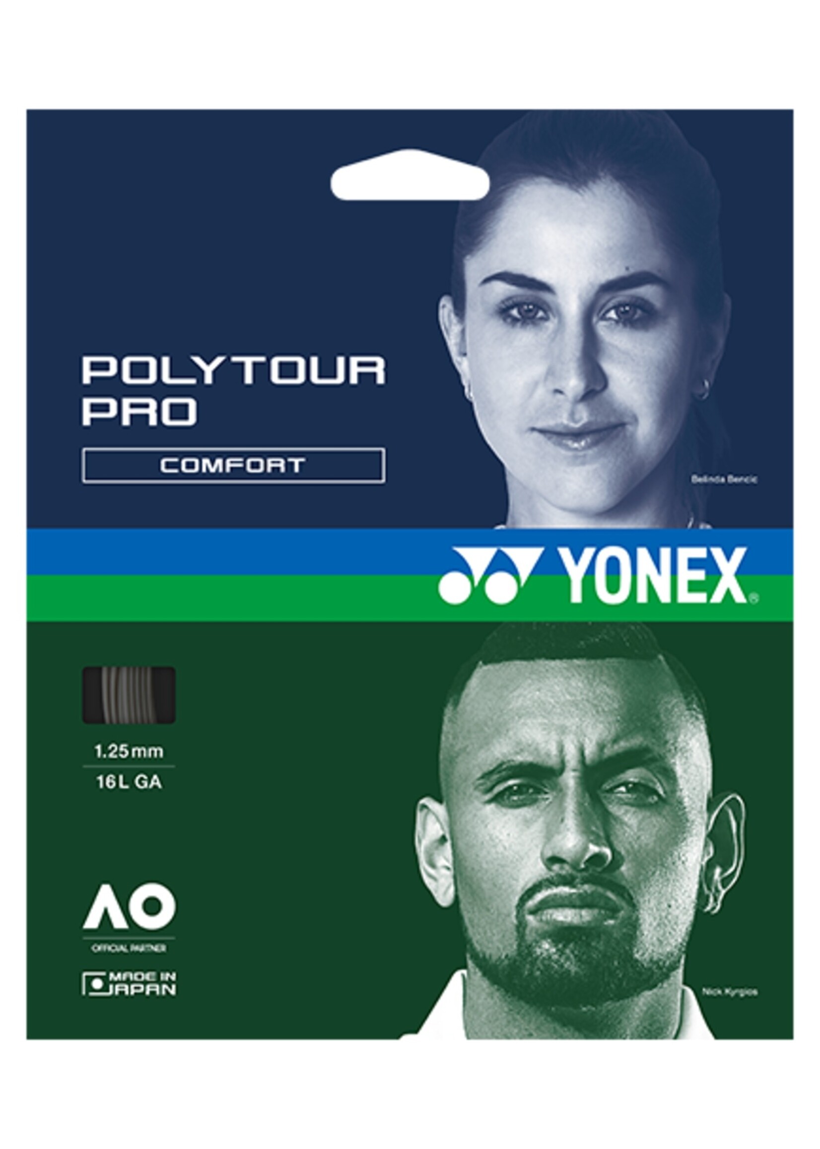 Yonex Yonex Polytour Pro Cuerda de Tenis Grafito 125/16L