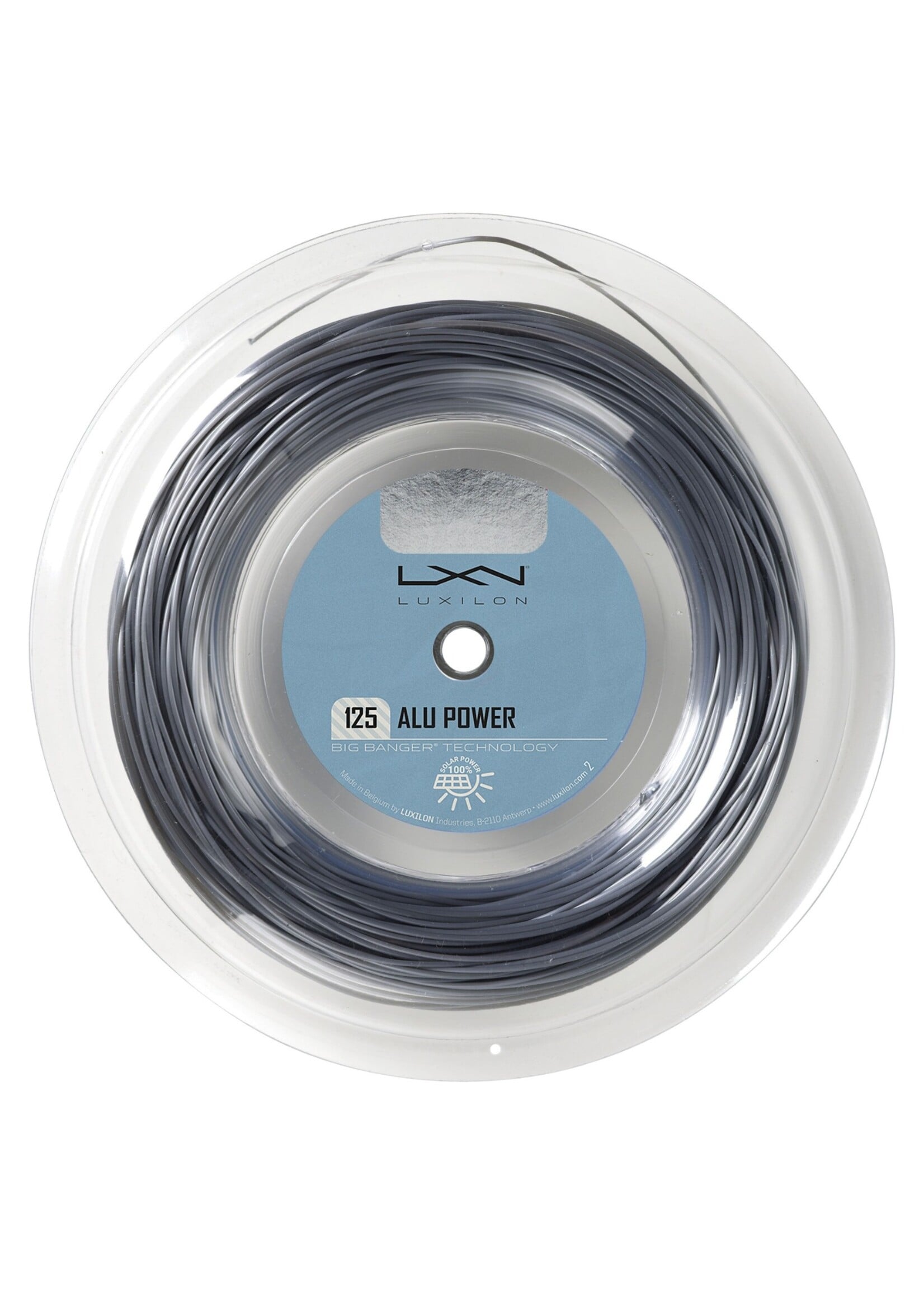 Luxilon Luxilon Alu Power Rolo de Corda de Tênis 100m/330ft Prata 125/17