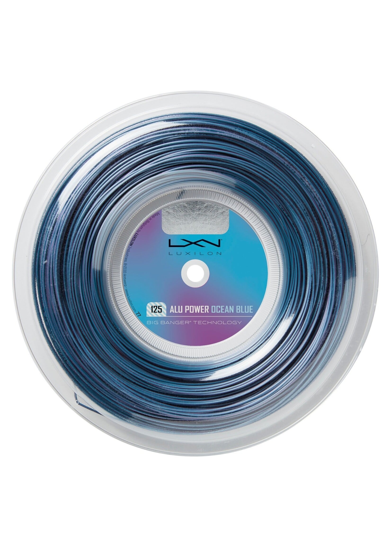 Luxilon Luxilon Alu Power Rollo de Cuerda de Tenis Azul Océano 125/17