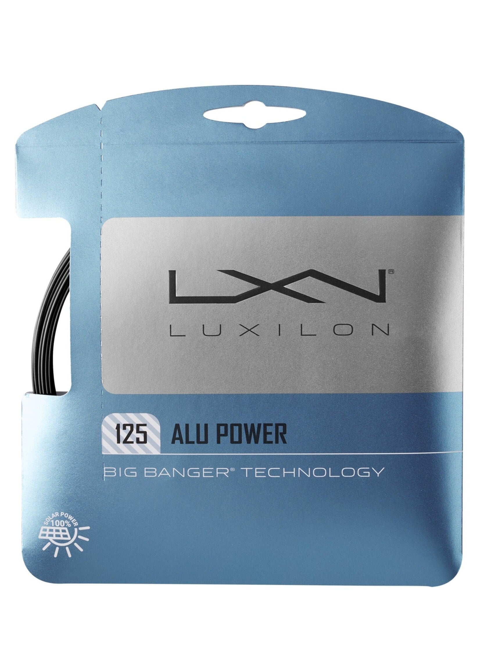 Luxilon Luxilon Alu Power Cuerda de Tenis Negro 125/17