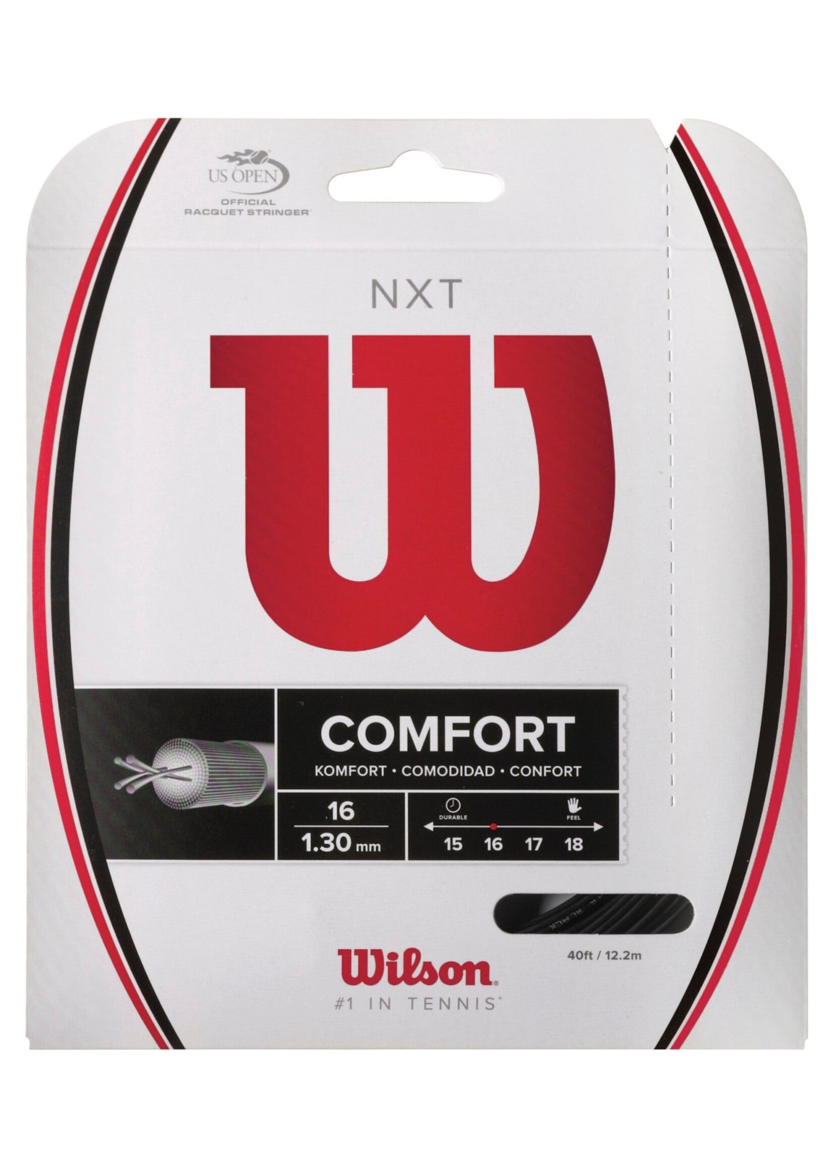 Wilson Wilson NXT Cuerda de Tenis Negro 130/16