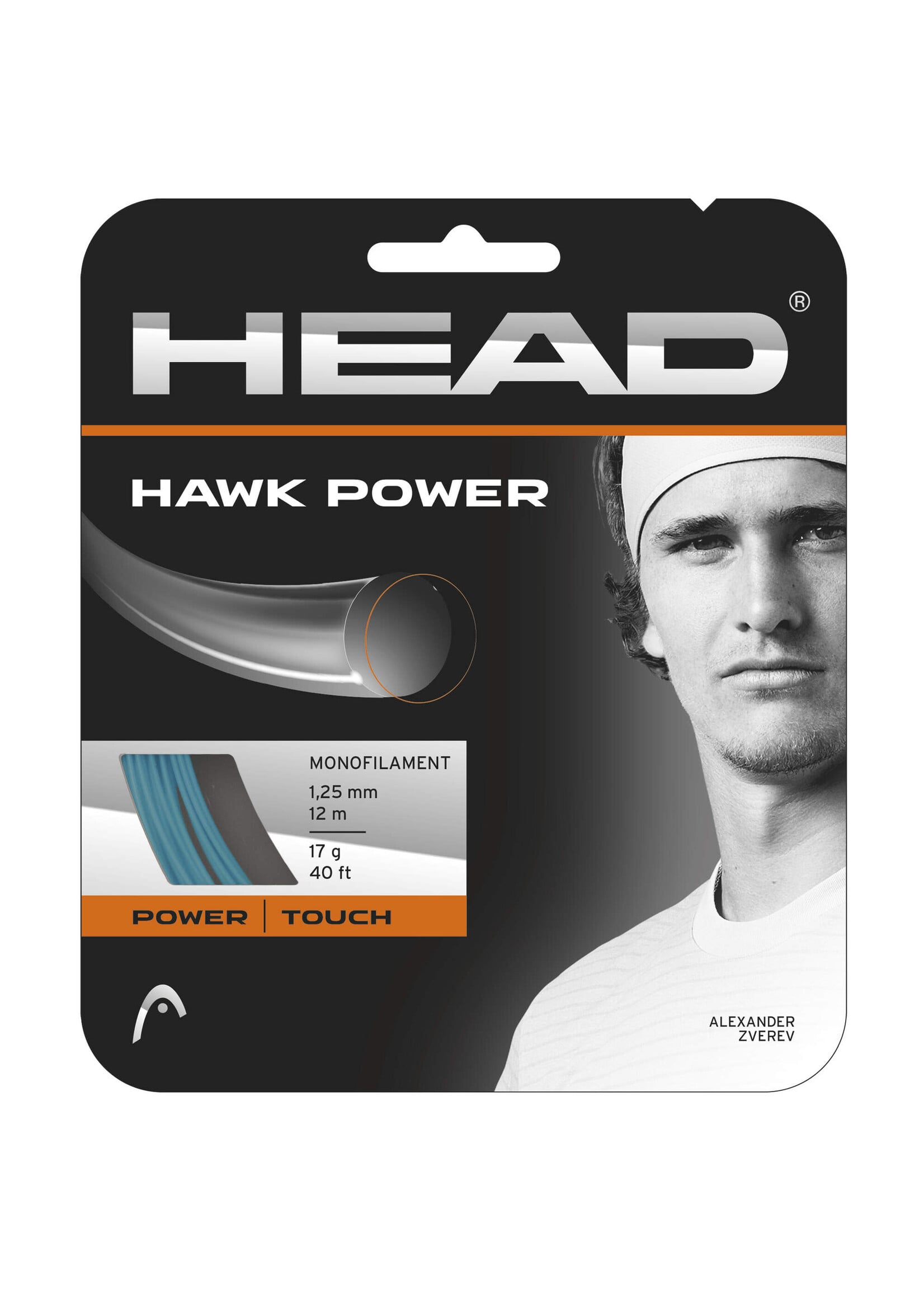 Head Head Hawk Power Cuerda de Tenis