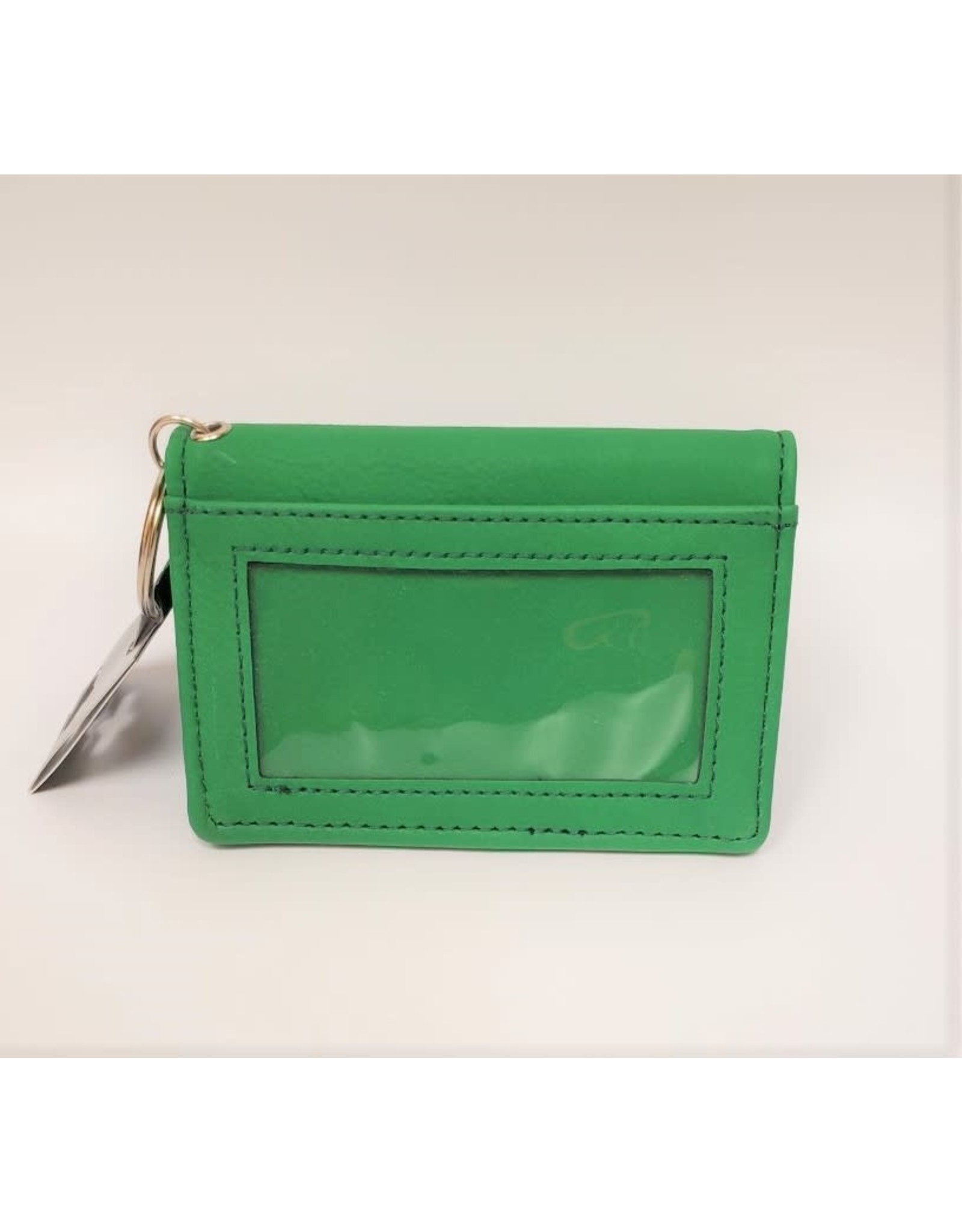 LXG VELOUR ID HOLDER - GREEN