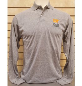 JERZEES JERZEES SPOTSHIELD L/S POLO - GRAY