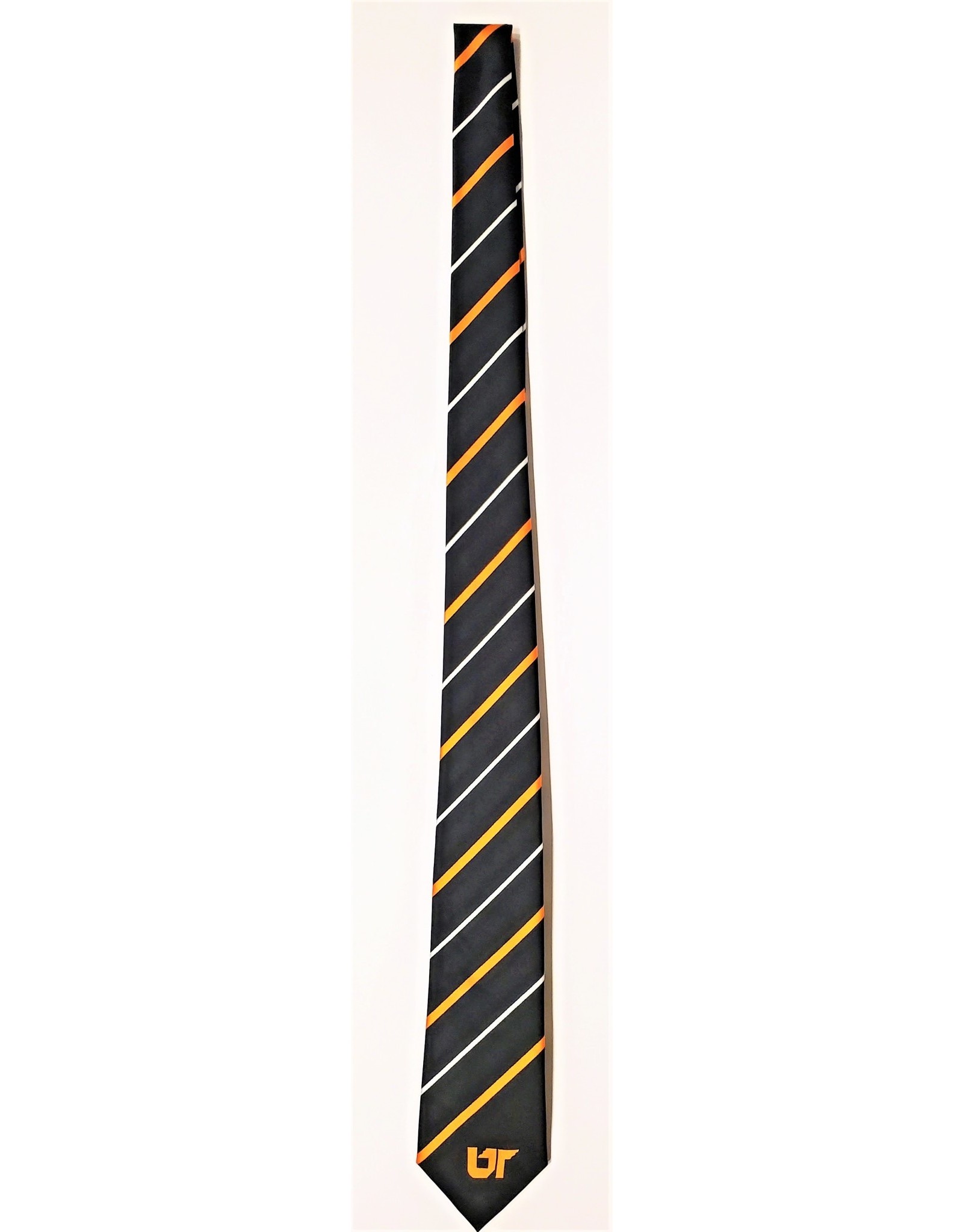 BLACK UT TIE ORANGE/WHITE STRIPES