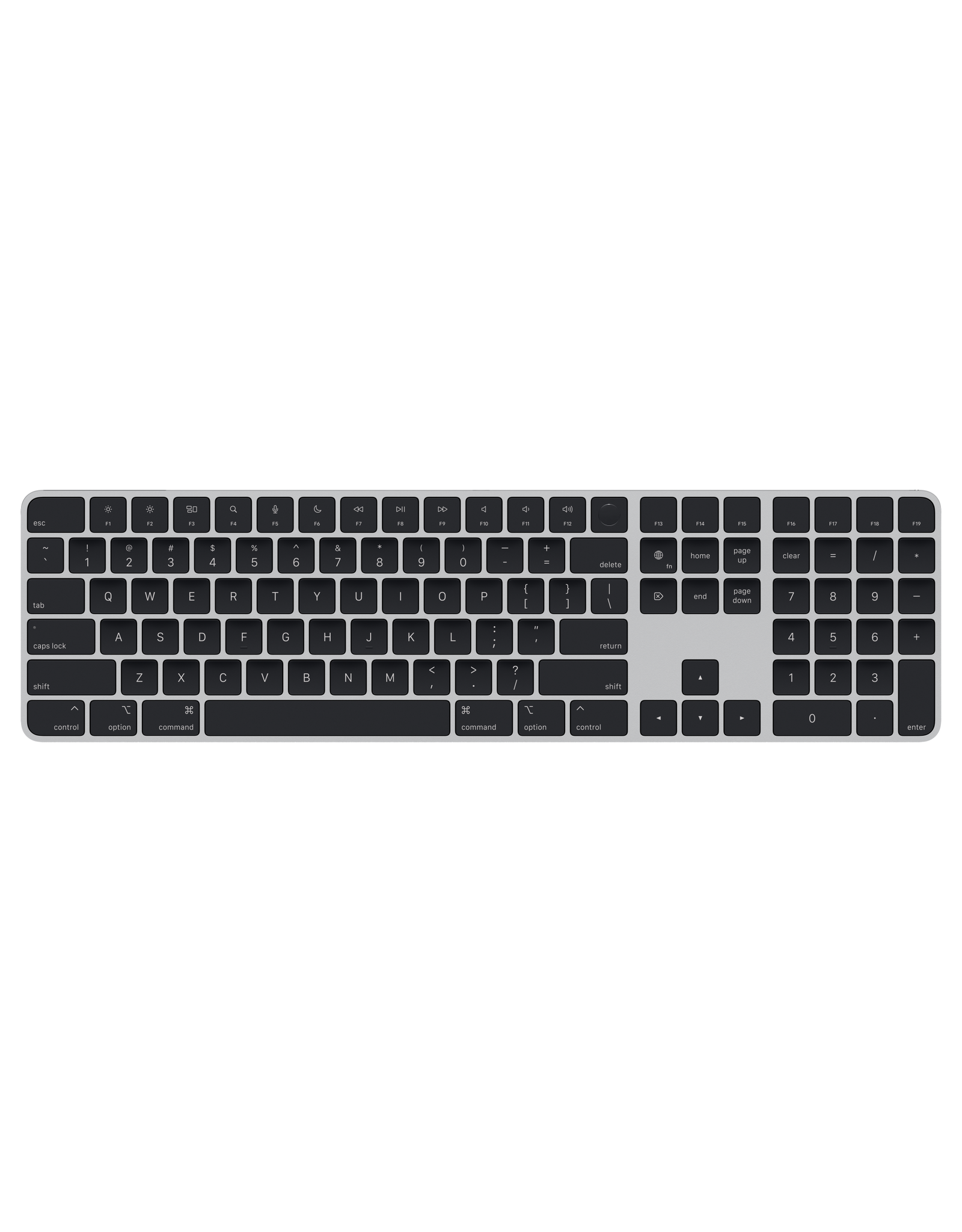 APPLE MAGIC KEYBOARD w/ TOUCH ID & NUMERIC KEYPAD FOR MAC MODELS w/ APPLE SILICON - BLK
