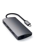 SATECHI SATECHI TYPE-C MULTIPORT ADAPTER 4K w/ ETHERNET V2 - SPACE GRAY
