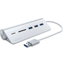 SATECHI SATECHI ALUMINIM USB 3.0 HUB & CARD READER SILVER