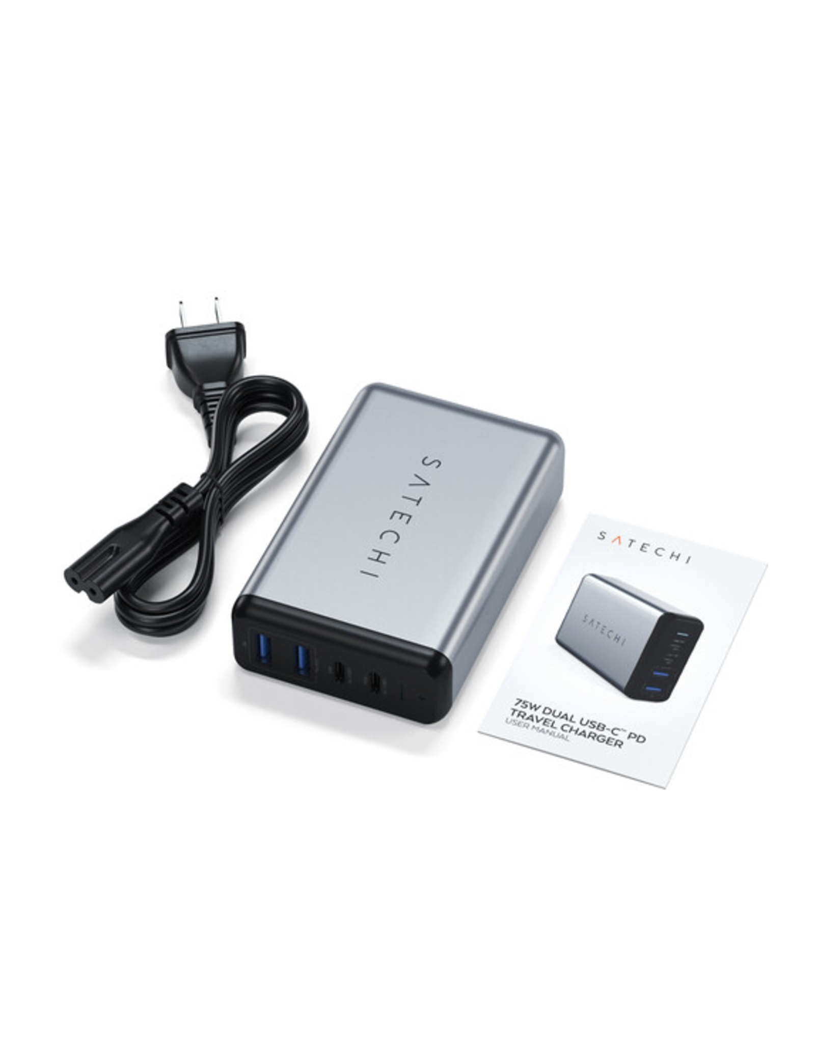 SATECHI SATECHI 75W 4-Port USB Type-C/USB Type-A PD Travel Charger