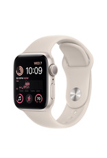 APPLE APPLE WATCH SE GPS, 40MM STARLIGH ALUMINUM CASE W/ STARLIGHT SPORT BAND - M/L
