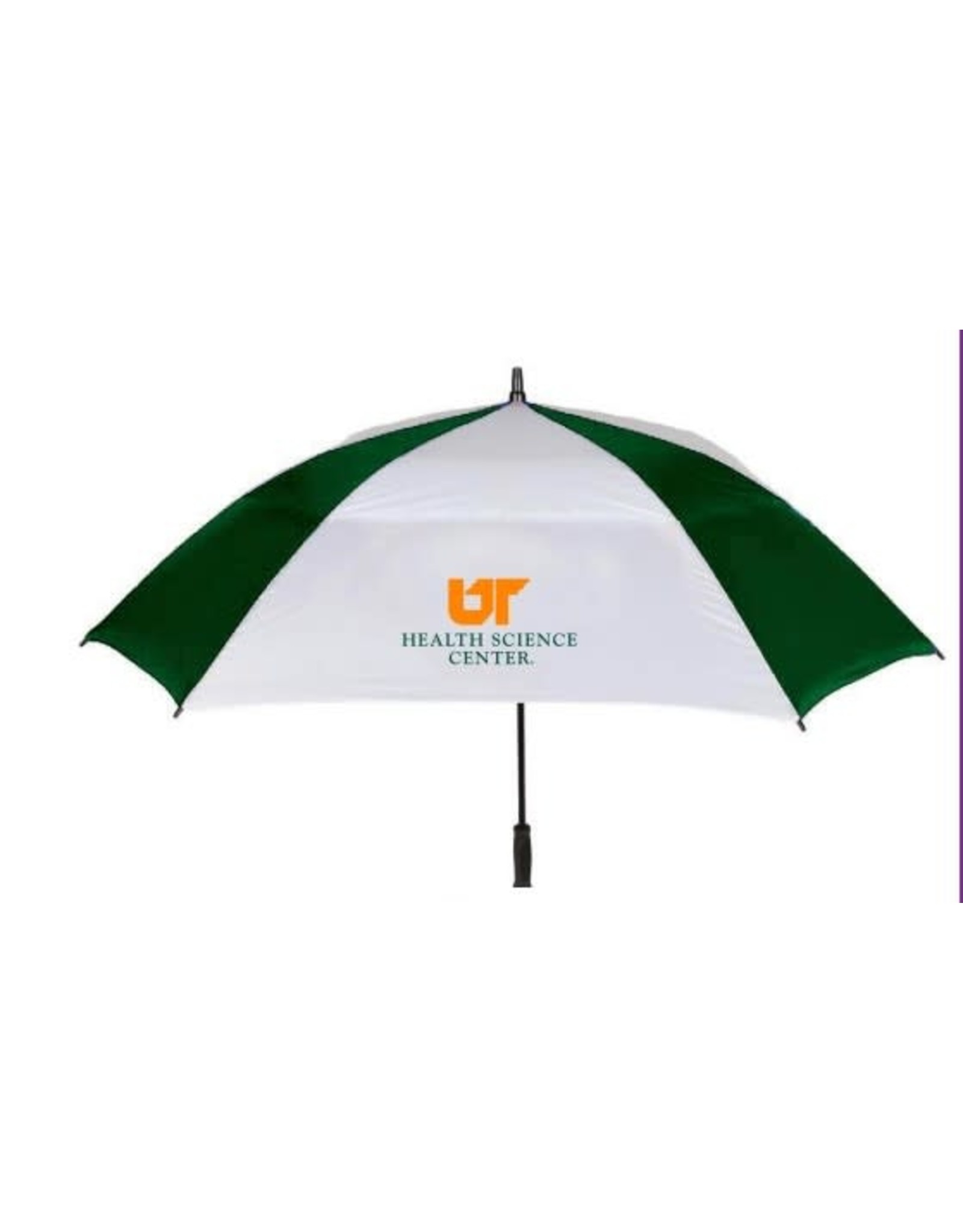 STORM DUDS SQUARE 62" AUTO OPEN VENTED GOLF UMBRELLA - FOREST/WHITE