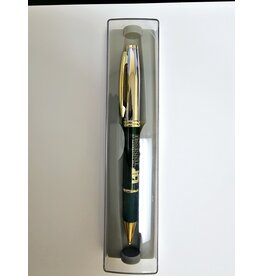 CREST CLASSIS BALLPOINT PEN - GREEN w/ LASER ENGRAVED IMPRINT