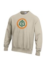 CHAMPION DENTISTRY SEAL REVERSE WEAVE CREW OATMEAL HEATHER