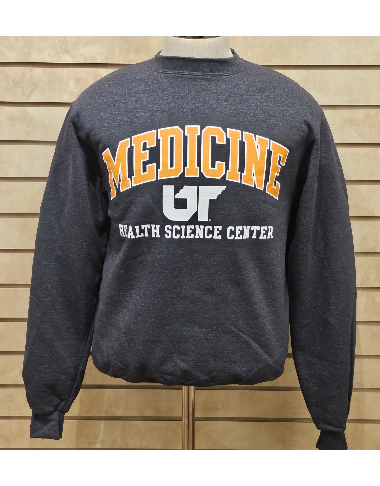 CHAMPION (REG. $40) MEDICINE CHAMPION POWERBLEND FLEECE CREW - GRANITE HEATHER