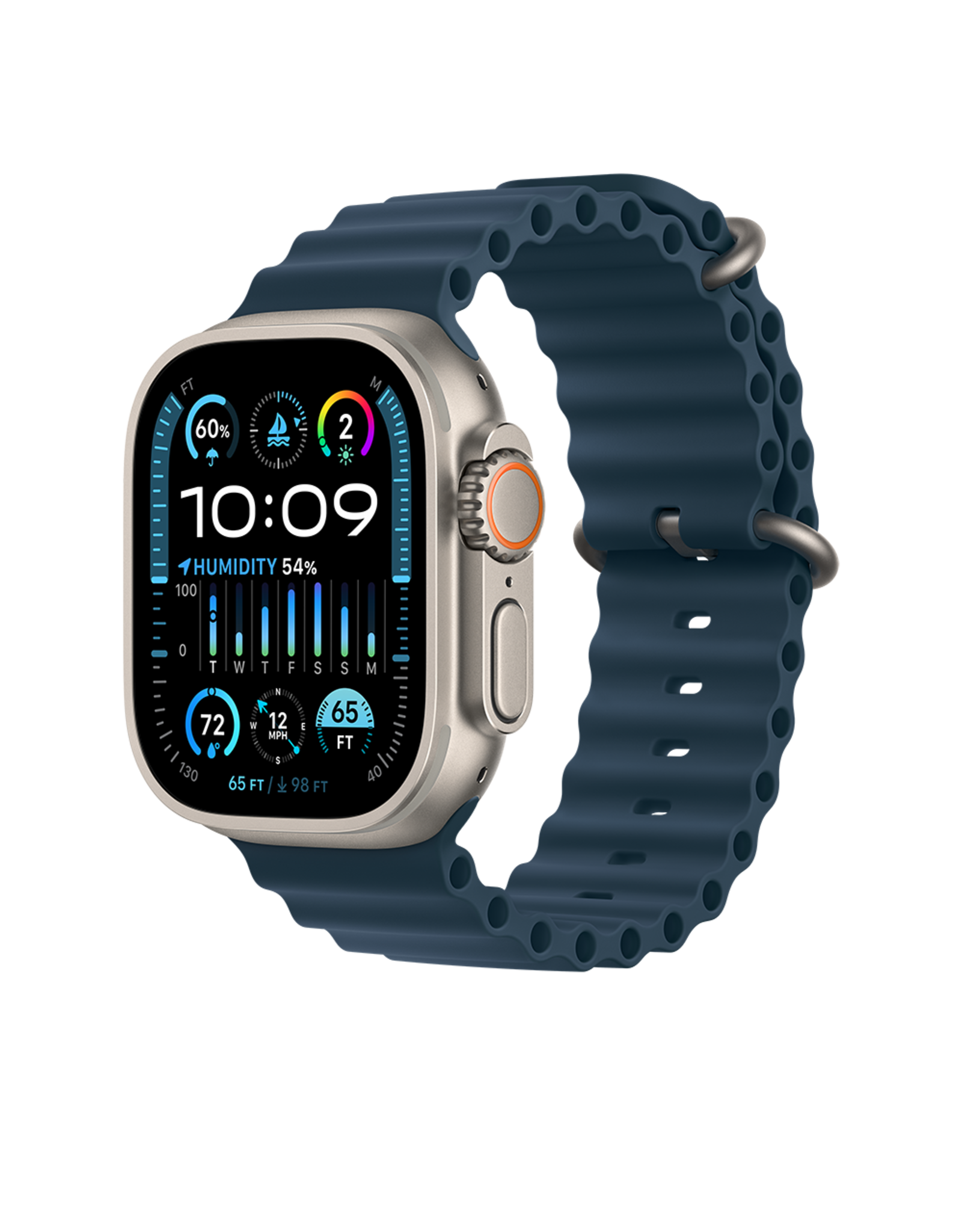 APPLE APPLE WATCH ULTRA 2 GPS+CELLULAR 49mm TITANIUM CASE w/ BLUE OCEAN BAND