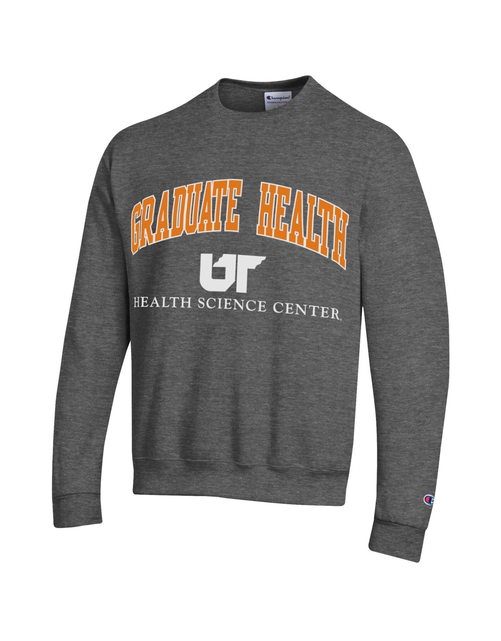 CHAMPION (REG. $40) GRADUATE HEALTH CHAMPION POWERBLEND FLEECE CREW - GRANITE