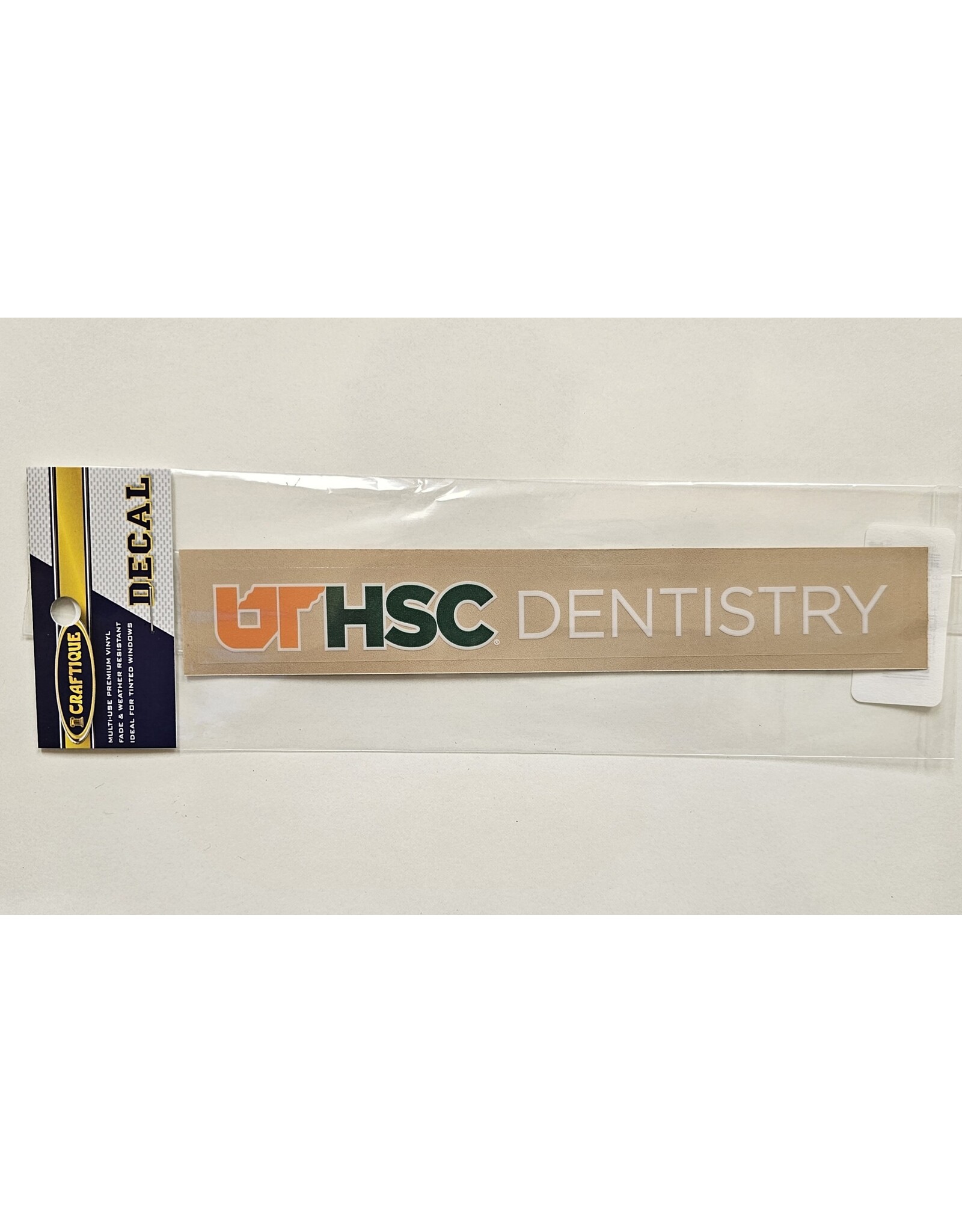 CRAFTIQUE DENTISTRY DECAL 6"