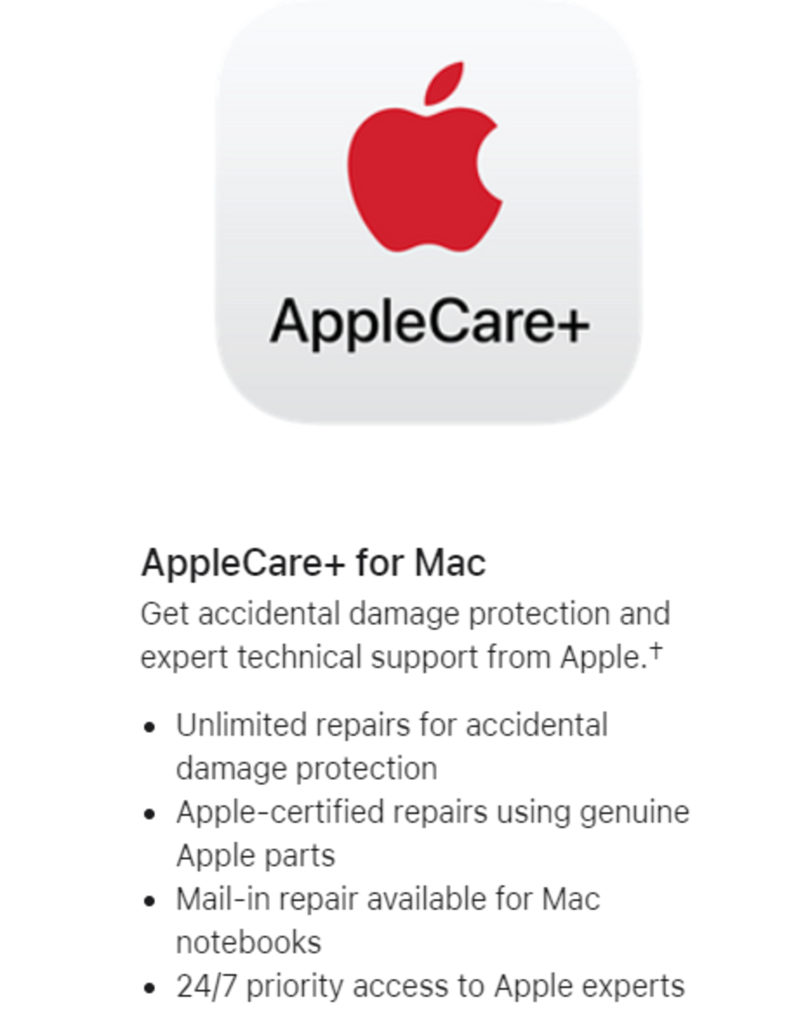 APPLE APPLECARE+ 15-INCH MACBOOK AIR (M4)