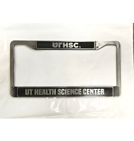 ANTIQUE PEWTER METAL LICENSE PLATE FRAME