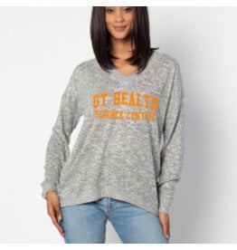 CHICKA-D (Reg. $50) STAY COZY TUNIC - HEATHER GREY