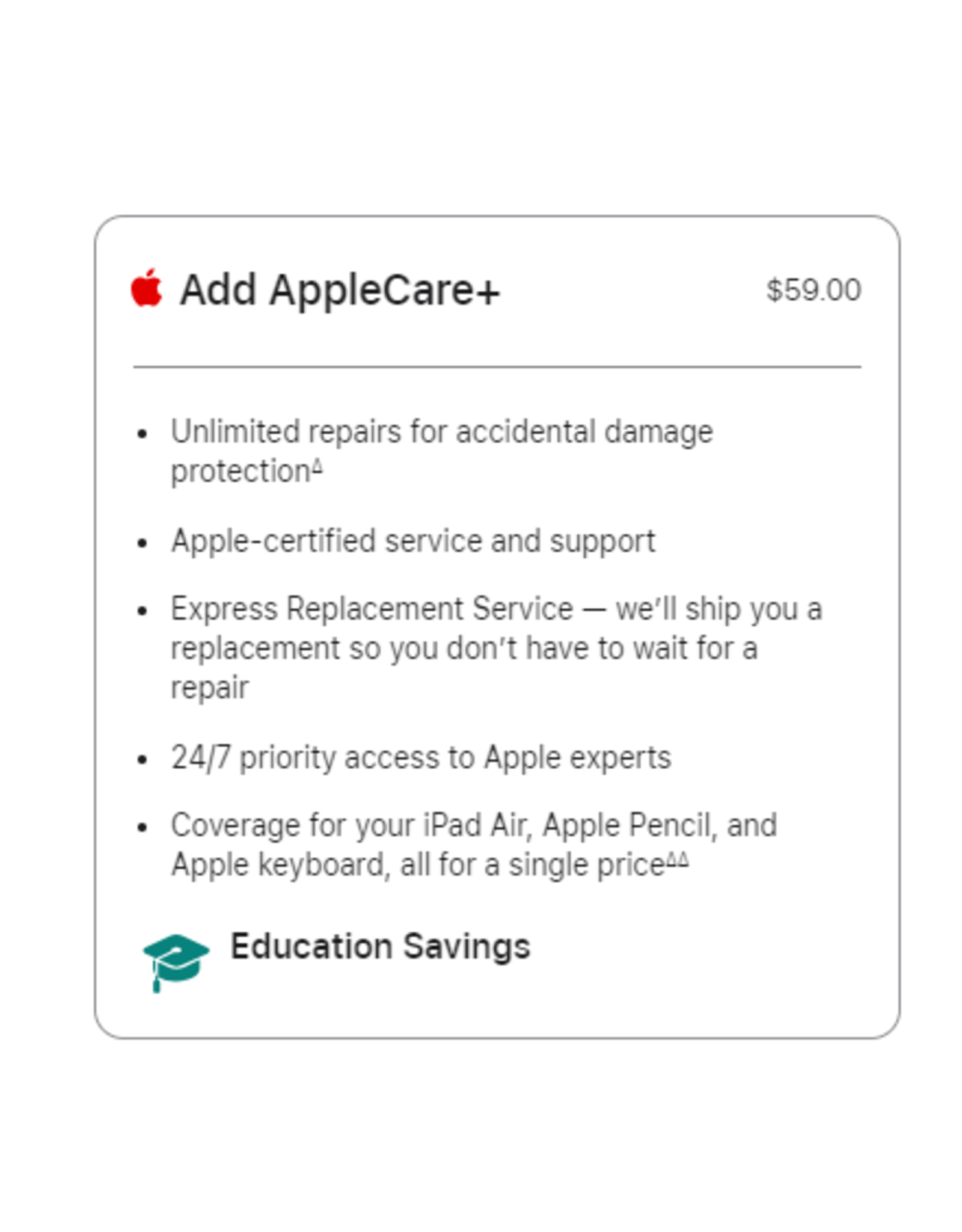 APPLE APPLECARE+ 11-INCH IPAD AIR (M3)