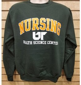 CHAMPION NURSING CHAMPION POWERBLEND FLEECE CREW - GREEN