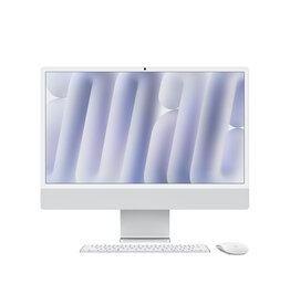 APPLE SILVER 24" IMAC w/ RETINA 4.5K DISPLAY: APPLE M4 CHIP w/ 10-CORE CPU & GPU, 16GB, 512GB SSD
