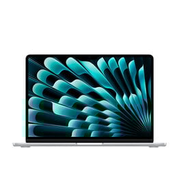 APPLE SILVER 13-INCH MACBOOK AIR: APPLE M3 CHIP w/ 8-CORE CPU & 10-CORE GPU, 24GB MEMORY, 512GB SSD