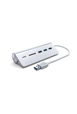 SATECHI SATECHI ALUMINIM USB 3.0 HUB & CARD READER SILVER