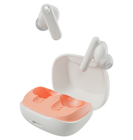 SKULLCANDY SKULLCANDY SMOKIN BUDS TRUE WIRELESS EARBUDS- BONE/ORG