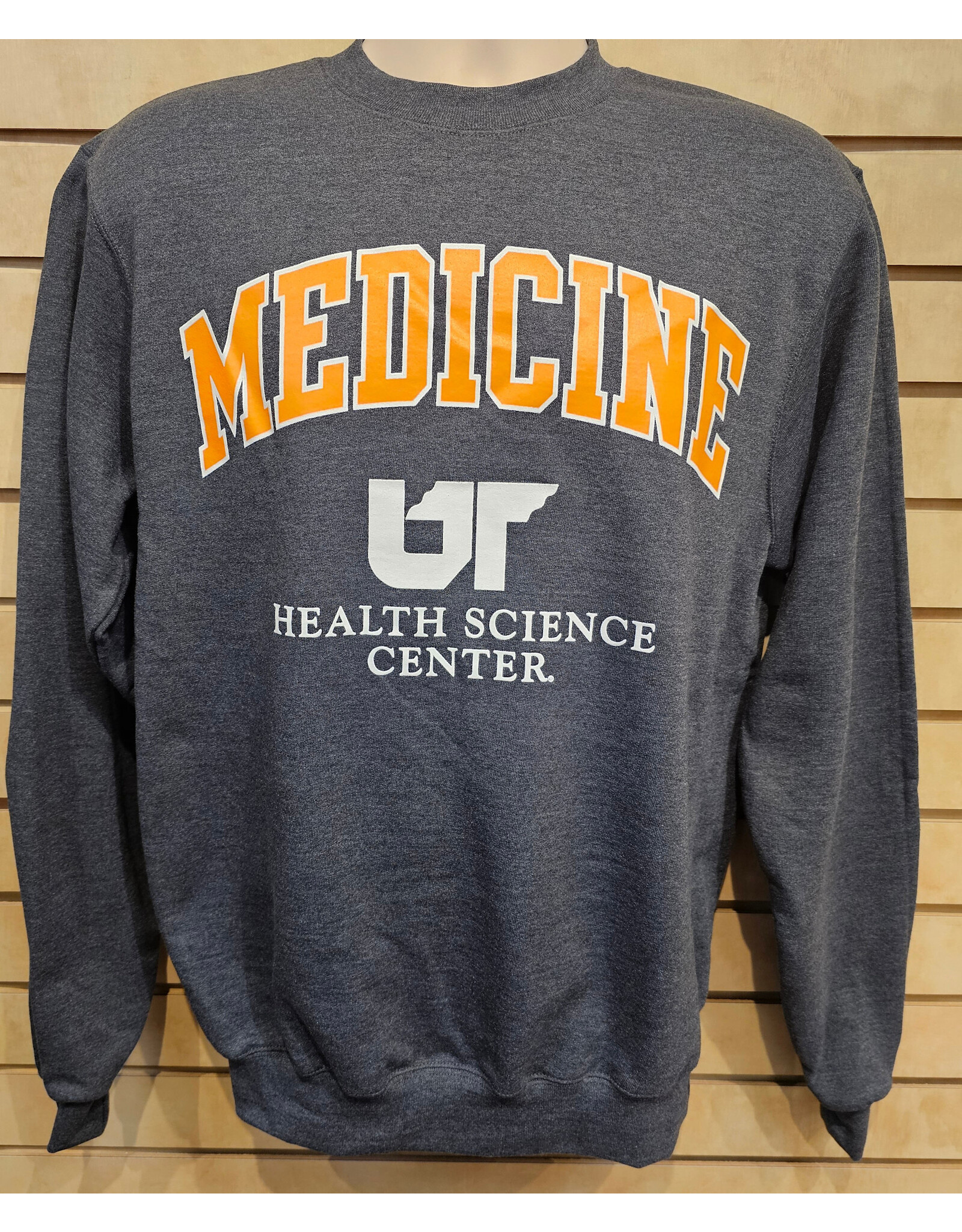 CHAMPION (REG. $40) MEDICINE CHAMPION POWERBLEND FLEECE CREW - GRANITE HEATHER