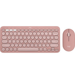 LOGITECH LOGITECH PEBBLE 2 WIRELESS KEYBOARD & MOOUSE COMBO - TONAL ROSE