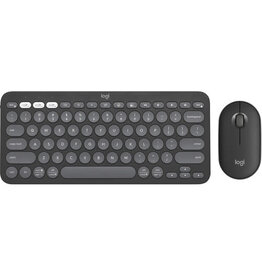 LOGITECH LOGITECH PEBBLE 2 WIRELESS KEYBOARD & MOOUSE COMBO - TONAL GRAPHITE
