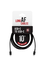 LONG AF 10FT CHARGE & SYNC CABLE USB-C TO USB-C