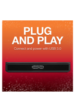 SEAGATE SEAGATE 2TB PORTABLE USB-A 3.2 GEN 1 EXTERNAL STORAGE - BLACK